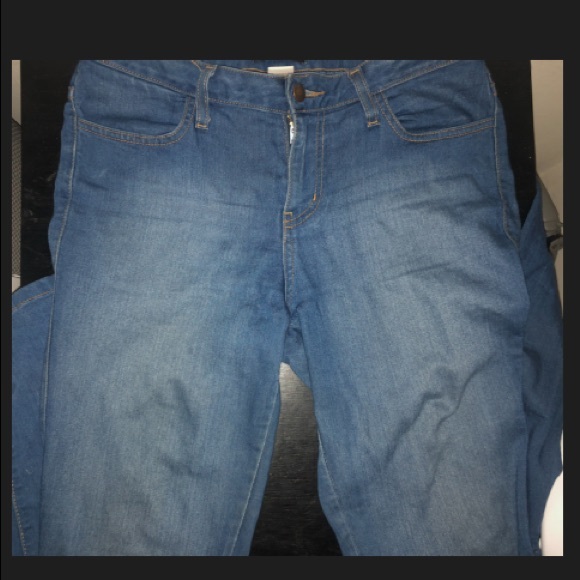 Classic High Waist Skinny Jeans - Medium Blue - Picture 2 of 3